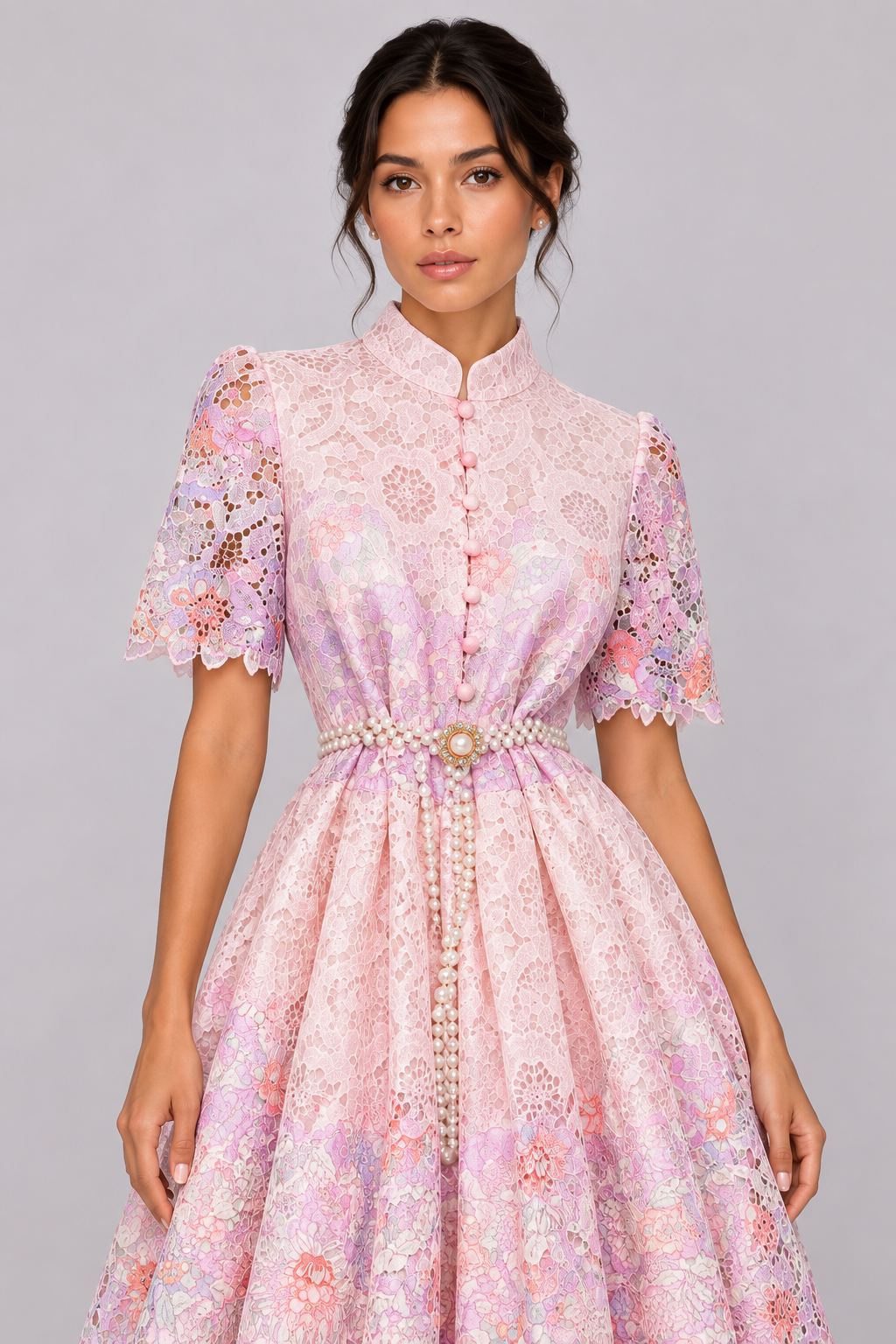 Solène Lace A-Line Maxi Dress — product image 3
