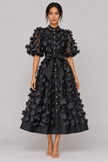 Fleur 3D Floral A-Line Midi Dress — product image 19