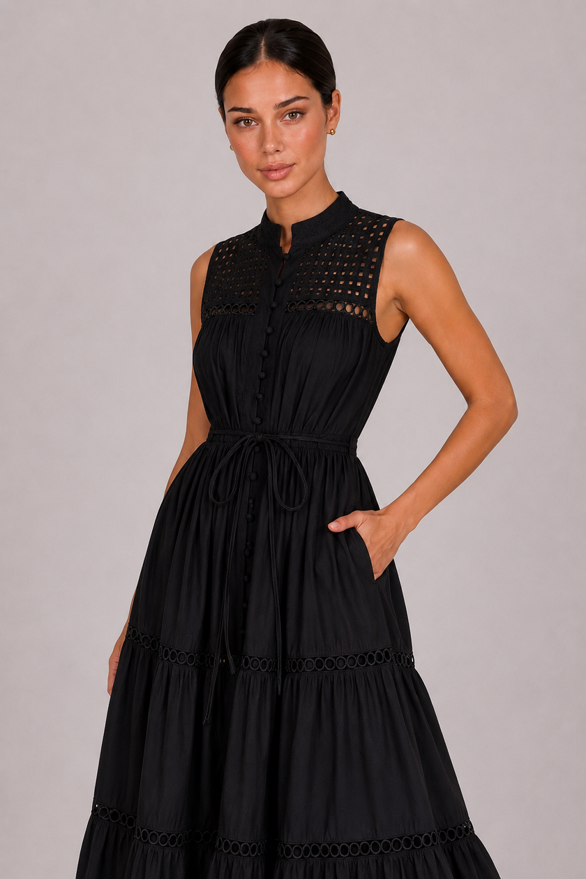 The Odalys: Cutout Collar Vacation Dress — product image 5