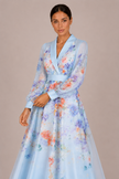 The Corinne: Chiffon Lace-Up Vacation Dress — product image 9