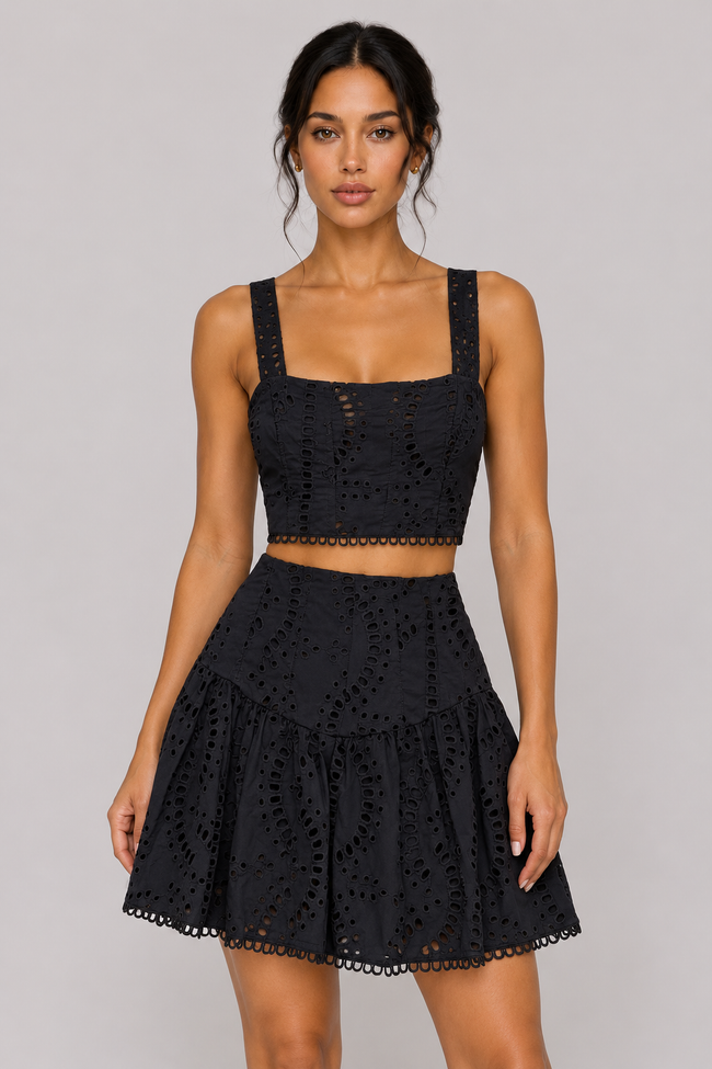 Estelle Embroidered Two-Piece Skirt Set — product image 17