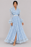 Marceline V-Neck Lace Maxi Dress — product image 10