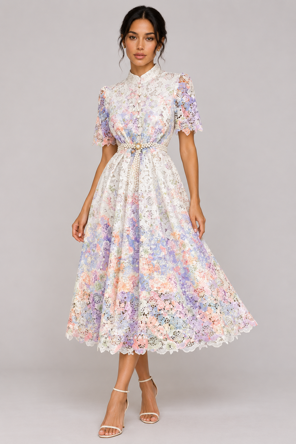 Solène Lace A-Line Maxi Dress — product image 9
